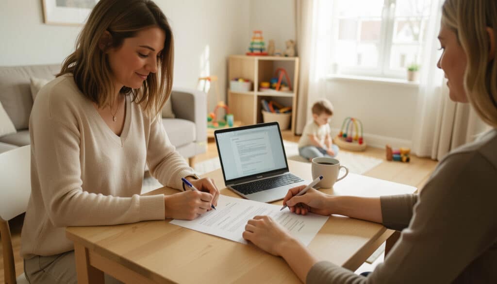 Contrat de travail pour nounou à domicile en PDF